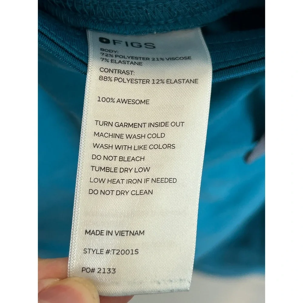 FIGS‎ Men Teal Blue Technical Collection Scrub Pants T2001S Size XL Short